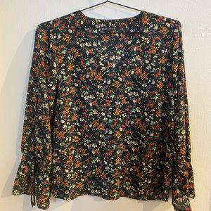 Multicolor Floral Blouse - J Crew